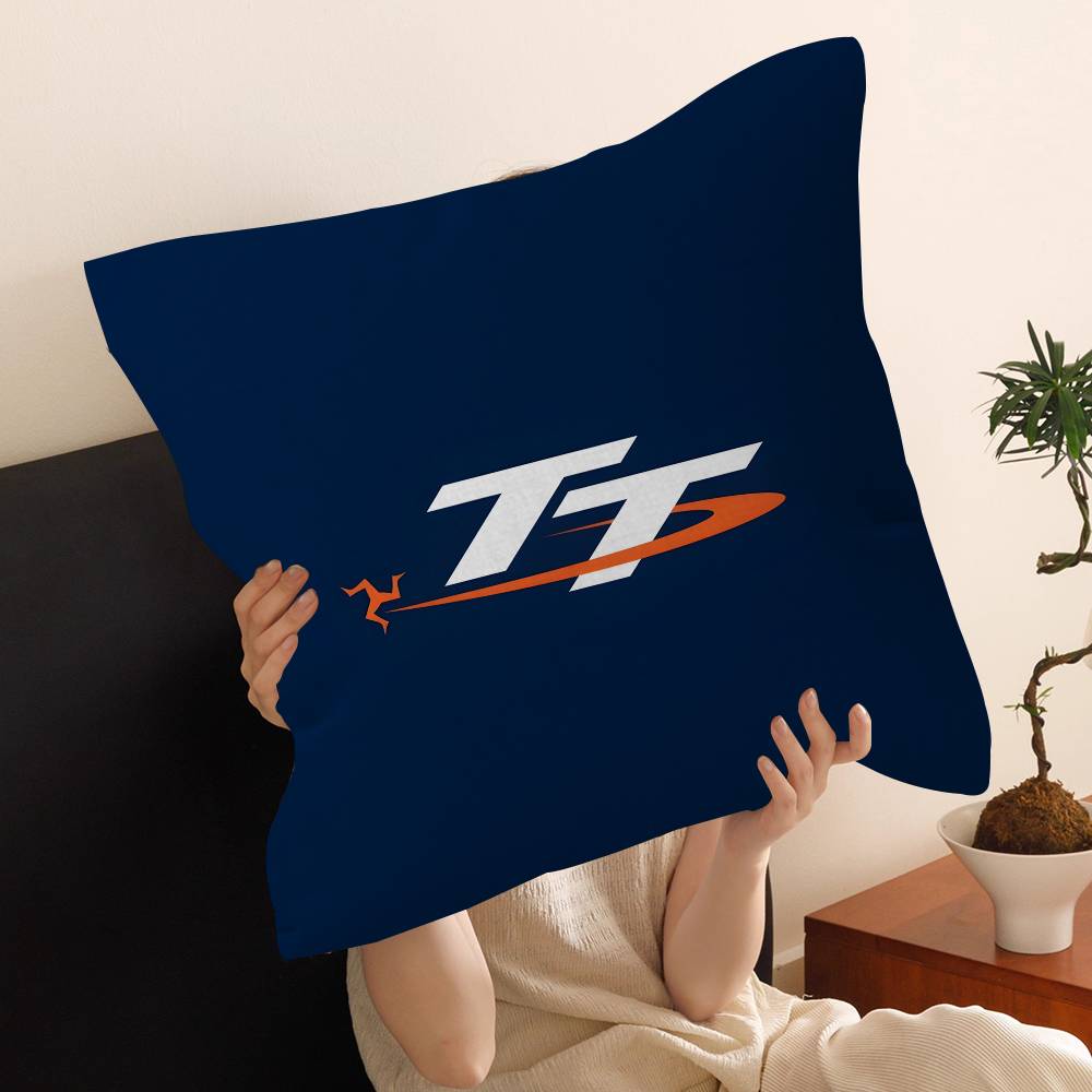 Motorcycle I-Isle Of Man TT Personalized Pillow Cover Kids Bedroom Wild Party Decor Pillowcase kid Birthday shower Gift
