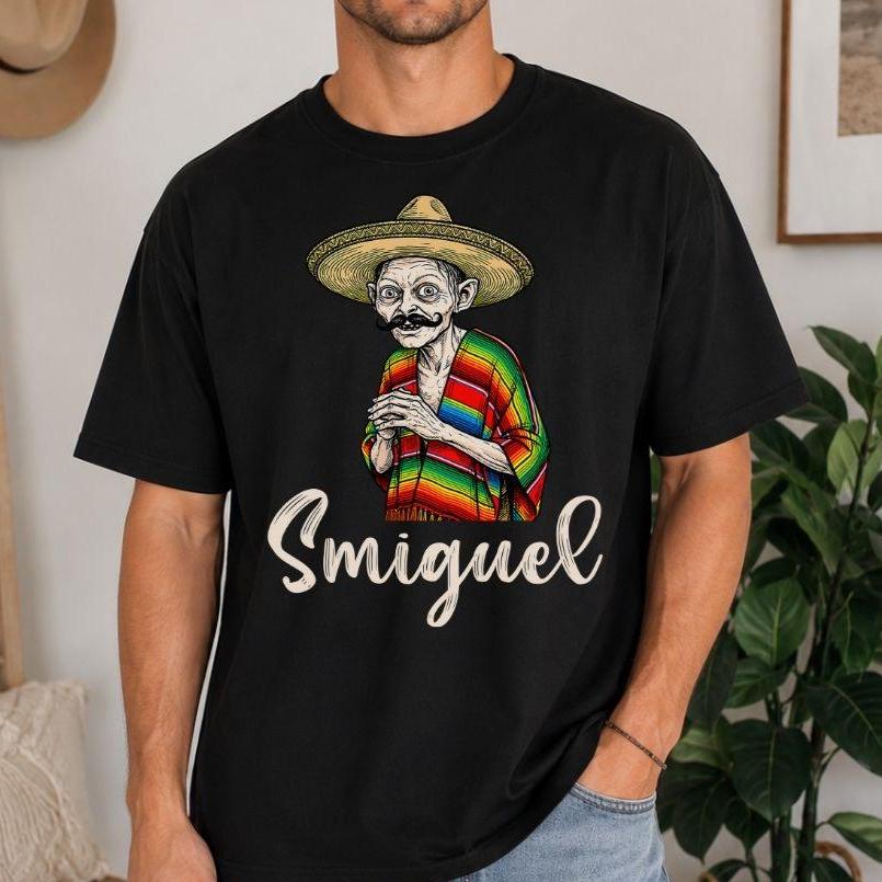 Smiguel Mexikanisches Lustiges T-Shirt, Mexikanisches Sombrero Meme Tee, Cinco De Mayo Shirt, Hispano Humor Geschenk, Fiesta Kultur Grafik