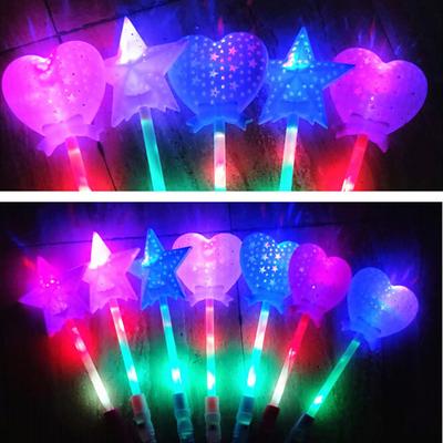 Magic Luminous Star LED Glow Stick Flashing Light Up Wand Party