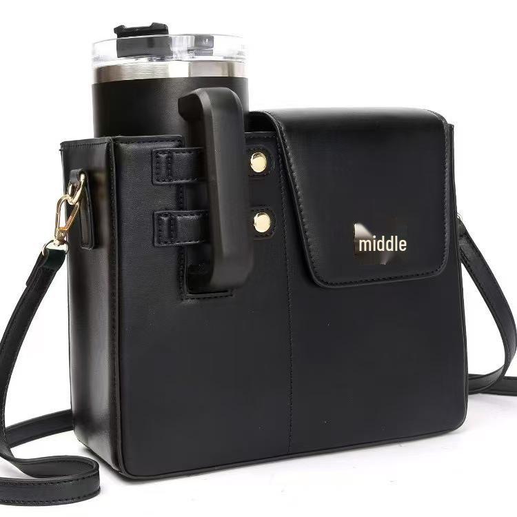 Modna, izolowana torba crossbody na napoje o dużej pojemności