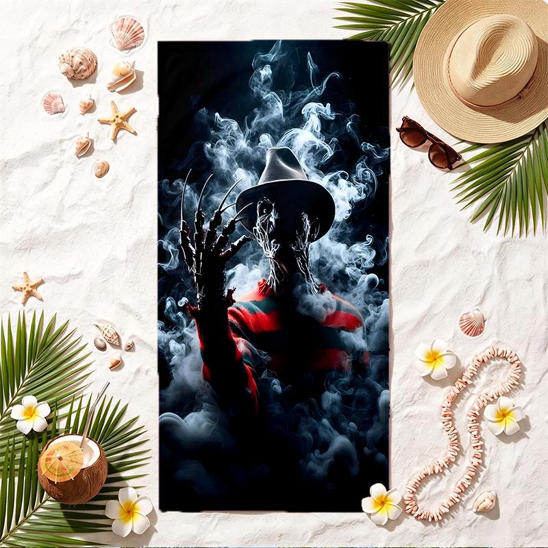 Freddy Krueger Soft Beach Towel Stylish Beach Pool Towel for Summer Seaside Vacation Travel