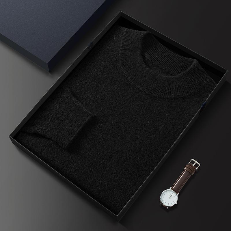 New first-line ready-to-wear semi-turtleneck cashmere sweater light luxury pullover sweater wool