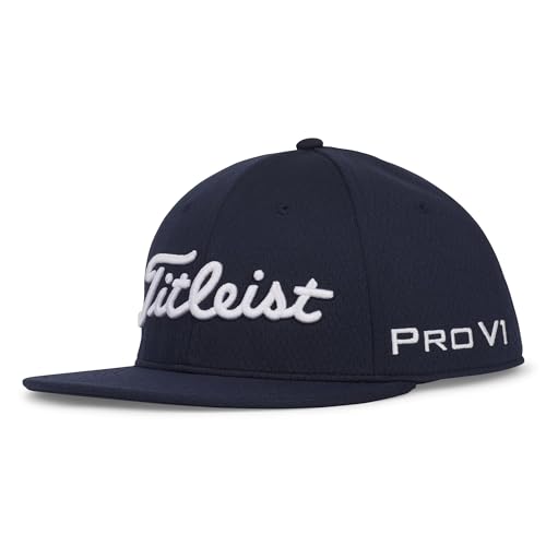 

Titleist Tour Elite Flat Bill Cap, Men s, Navy × W