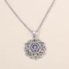 New Hot Sale Round Purple Edge Colorful Lotus Necklace