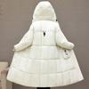 Модное зимнее длинное пальто Женская одежда С капюшоном Толстое Теплое Повседневное Зимняя куртка Женские парки