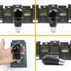 Black Leather Carbon Fiber Gear Shift Knob Shifter Knob For Subaru Outback Legacy 06-09 Forester 07-12 Impreza 07-10