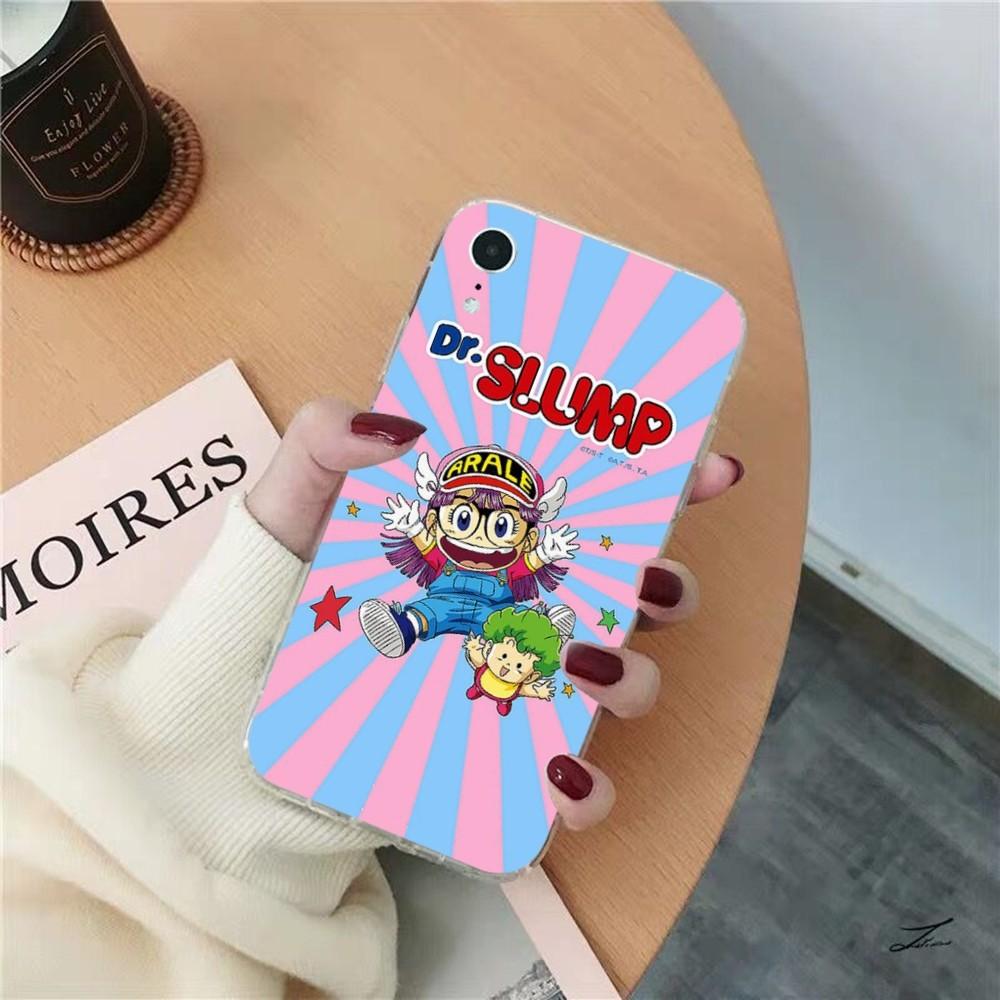 Cartoon Dr Slump Phone Case for iPhone 15 8 7 6 6S Plus X SE 2020 XR XS 14 11 12 13 Mini Pro Max Mobile Case