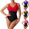 Women's One,piece Swimsuit, Women's Swimsuit Color Blocked Sexy Cross Suspender Bikini Swimsuit