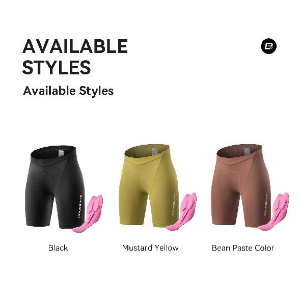 ROCKBROS Summer Women Bicycle Shorts 3D Pad Shockproof Breathable Quick Dry Sport Bike Tights MTB Road Cycling Shorts Pants