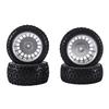 ABNR 1/10 Buggy Tires W/Alum Dish Wheel Rims For Tamiya TD4/DF03/DF02/TT02B/DT03/DT02/DB01 TORNADO EPX Off-Road Car