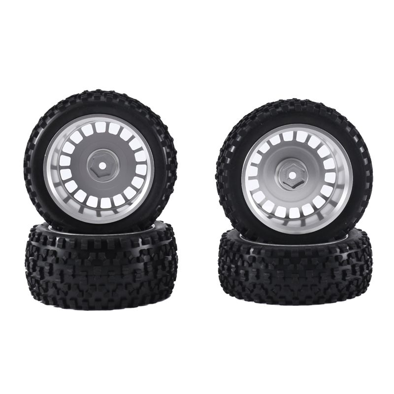 ABNR 1/10 Buggy Tires W/Alum Dish Wheel Rims For Tamiya TD4/DF03/DF02/TT02B/DT03/DT02/DB01 TORNADO EPX Off-Road Car