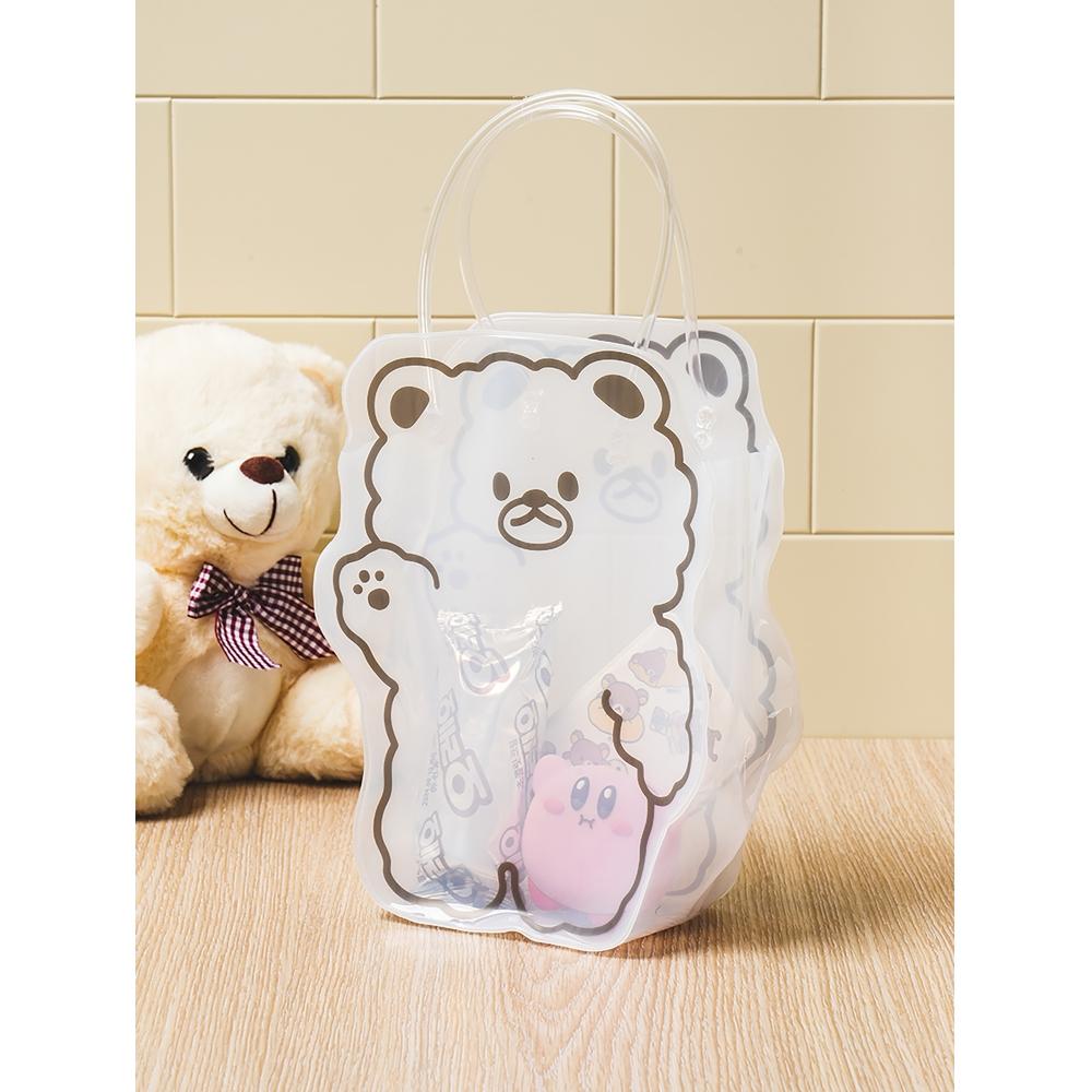 

Прозрачная сумка Daiso Bear gray animal