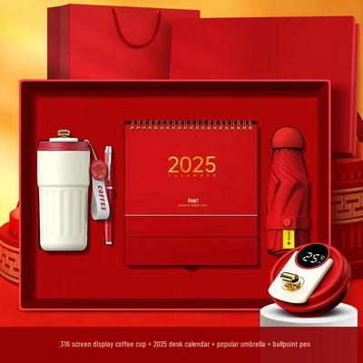 Ensemble cadeau Calendrier de bureau 2025