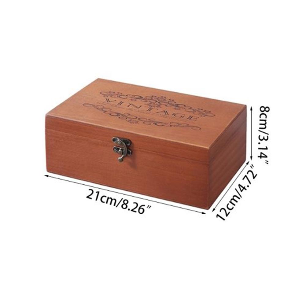 Handmade Storage Box S/M/L Vintage Wood Color Wooden