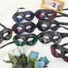 Venezianischer Stil Handbemalte Halbmaske für Kostümpartys Leichter, langlebiger Kunststoff Bequeme Passform Wiederverwendbares Rollenspiel-Accessoire