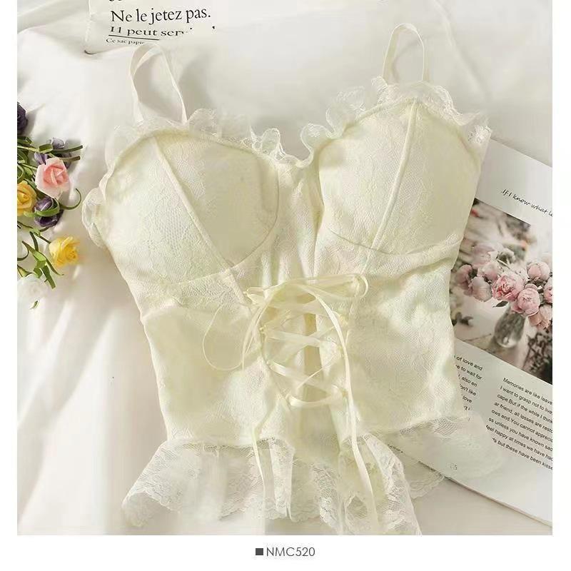 New Lace Pure Desire Sexy Slim Fit Small Suspender Lace Strap Waist Design Fishbone Spice Girl Short Inner Fit