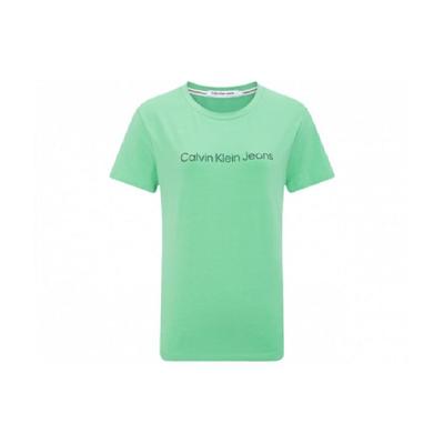Letter Logo Printed Round Neck Short Sleeve T-Shirt Women Tops Green J217960-L1C