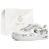 Air Force 1 Kaleidoscope, Ink Blot, Shopping Bag Abrasion Resistant Slip Resistant Low Top Skateboard Shoes Unisex CW2288-111(Team113-S-BOX)