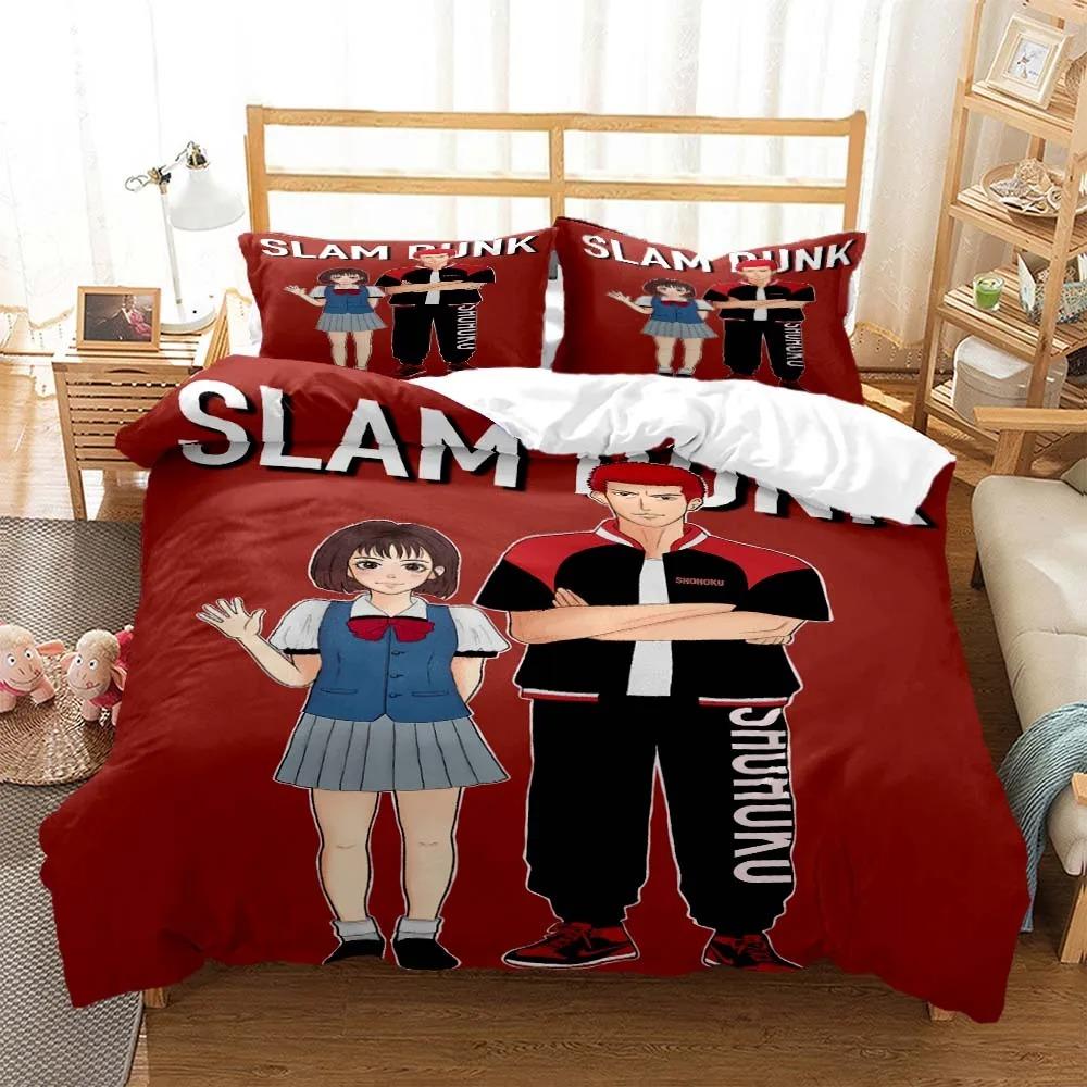 Slam Dunk Digitaldruck Polyester Bettwäschesets Bezüge Jungen Bettwäscheset für Teenager Bettwäscheset Bettdecke Set