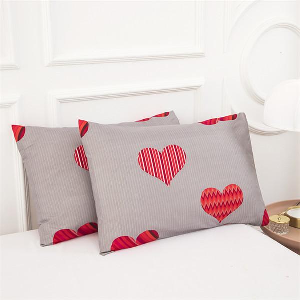 Vodotěsné povlaky na polštáře 2PCS měkké polyesterové povlaky na polštáře s potiskem Polštář na spaní Bytový textil (bez vnitřního/bez polštáře)