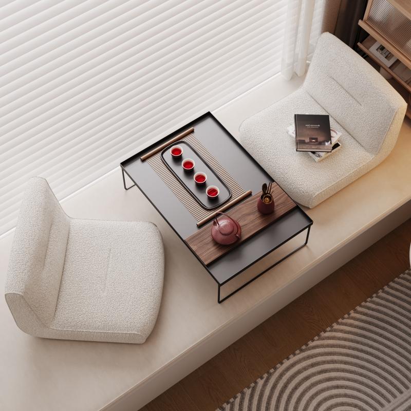 Trendy Bay Window Table Japanese Tatami Stand Compact Window-Side Desk Bedroom Floor Minimalist Wooden Table