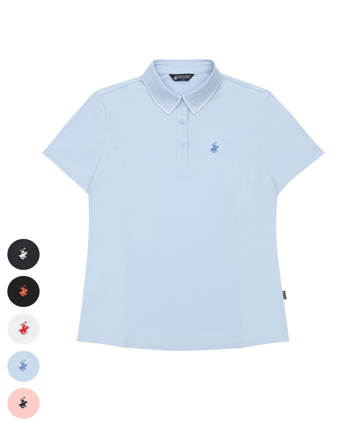 Женская рубашка-поло Beverly Hills Polo Club Signature Colorline 5 цветов Ts480 Blue/090