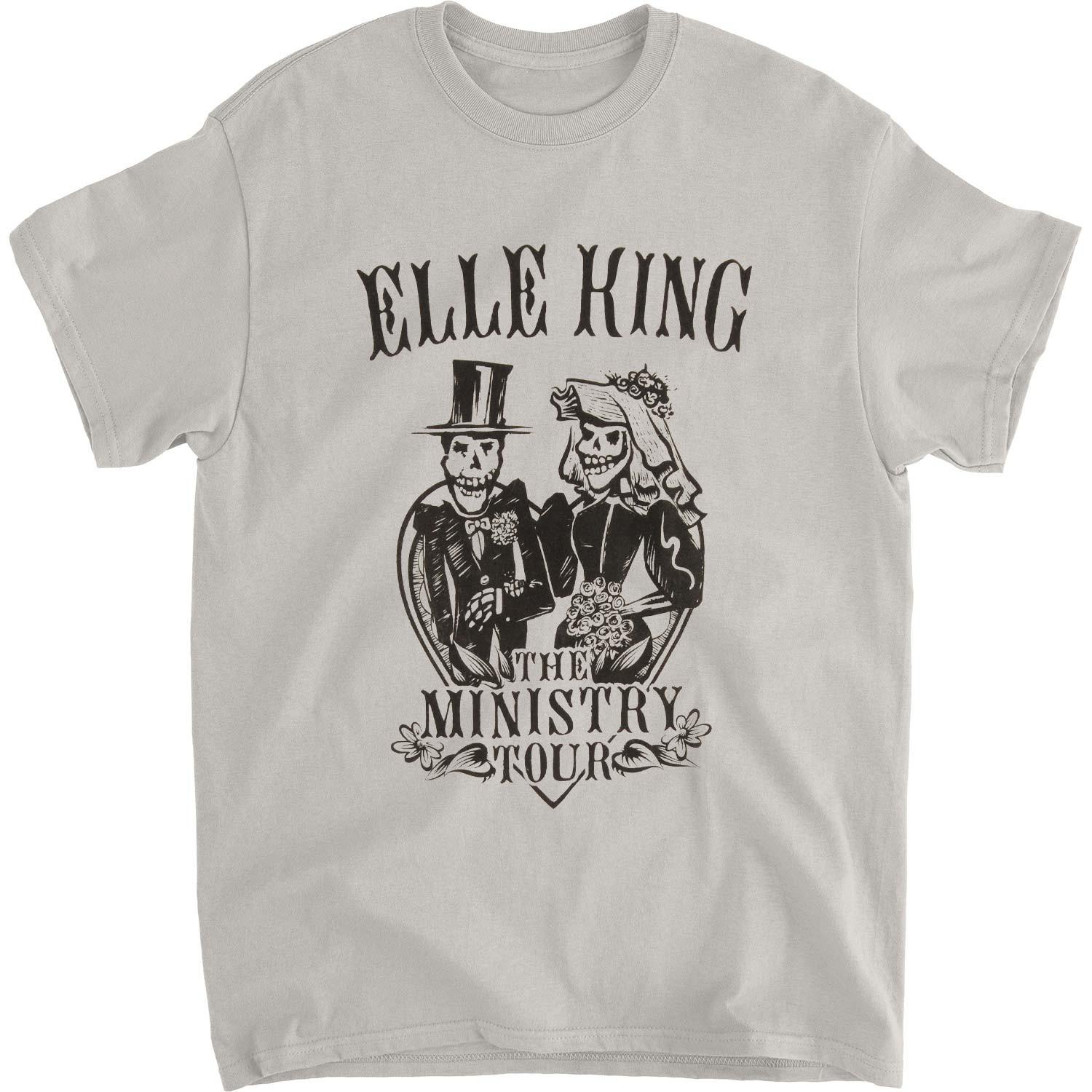 Men s Elle King Ministry Tour T-shirt Small Silver S