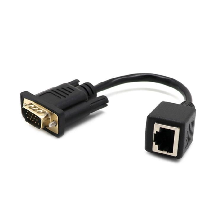 

15см/5.9дюйма VGA в RJ45 Ethernet Порт Конвертеры Кабель Провод Передача VGA Сигнала 1