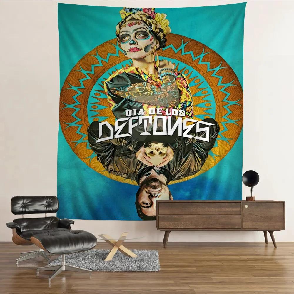 Cantante Hip Hop Star Deftones Appeso Arazzo Boemo Arazzi da Parete Boemi Mandala Kawaii Decorazione Stanza