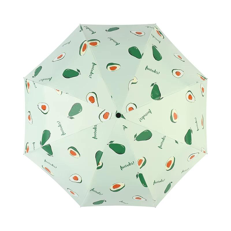 Automatic Umbrella Ins Style Men's and Women's Dual-Use Black Glue Sun Umbrella Sun Protection UV Protection Folding Sun Umbrella
