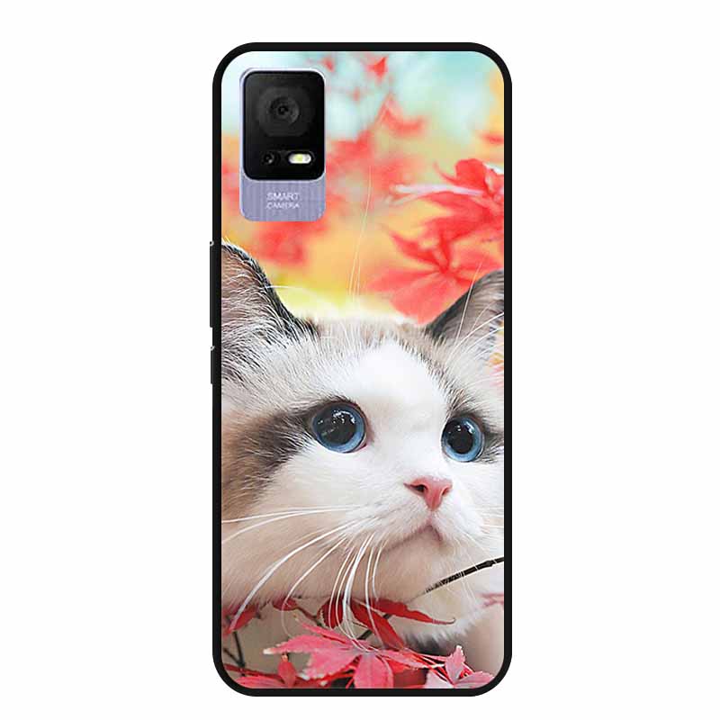 For TCL Ion V Case IonX Painted Cat Soft TPU Black Silicone Phone Cases for TCL Ion X Cover Fundas IonV Coques for TCLIonX Bags