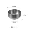 Golden dessert 304 stainless steel bowl, hammer pattern household double insulation children's soup bowl.