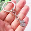 Fashion Initial 26 Letters A-Z Alphabet Keychain Rhinestone Key Ring Pendants for Car Key Bag Decor Charms DIY Accessories