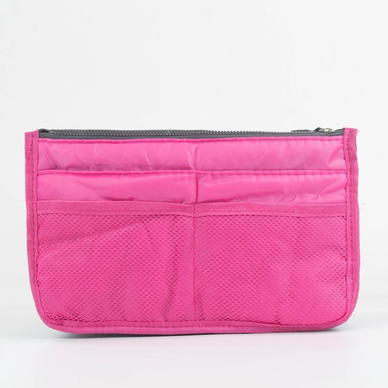 Korean Style Double Zipper Cosmetic Bag Multi Functional Storage Bag