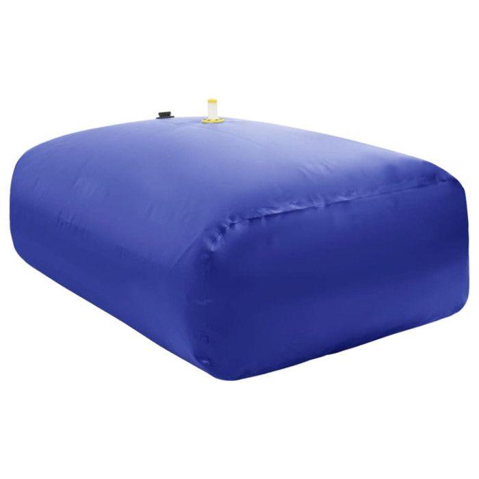 Réservoir d'eau pliable - vidaXL - 2100 L - PVC - Robinet - Bleu
