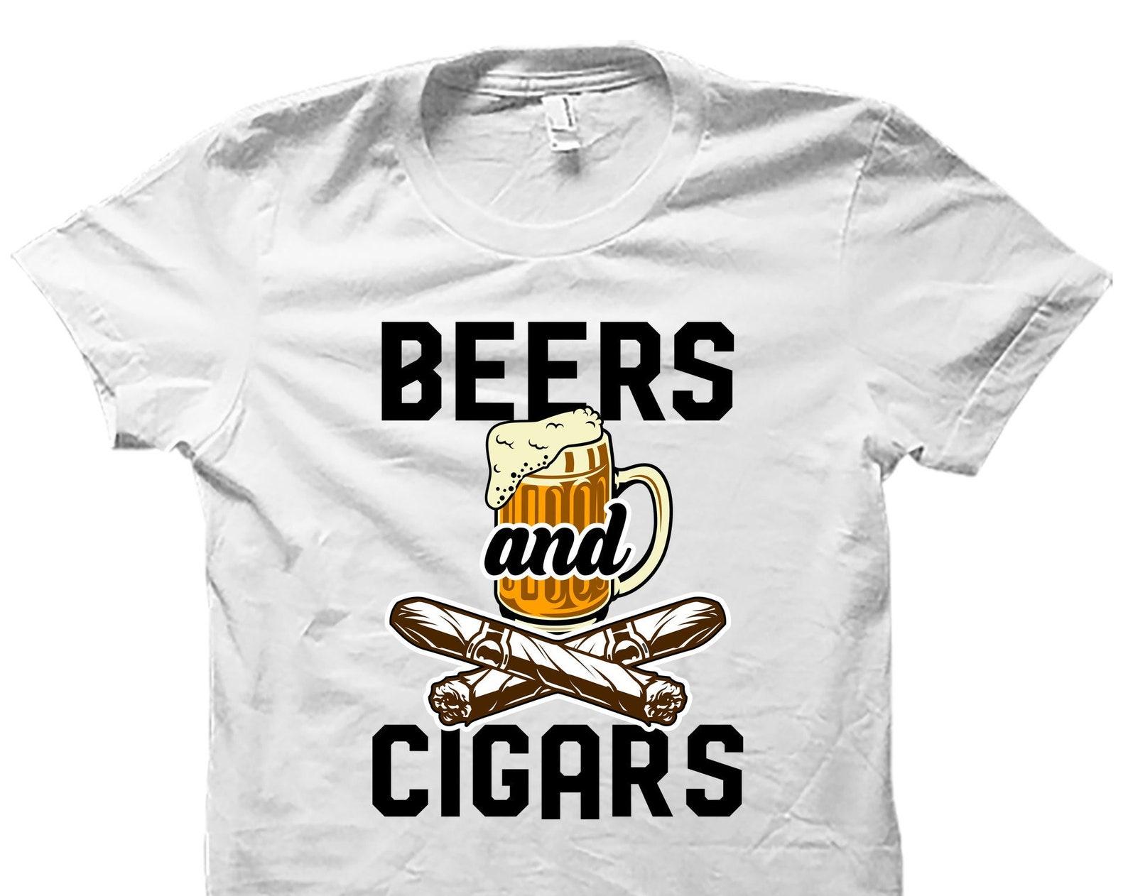 Cigars Shirt. Cigars Gift. Beer Lover Shirt. Beer Lover Gift. Funny Cigar Shirt. Funny Cigars Shirt. Gifts For Smoker. Cigar Lover #OS5127 L