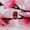 S925 Sterling Silver Heart-Shaped Bubble Glass Beads for DIY Bracelet Jewelry Accessories Gift.