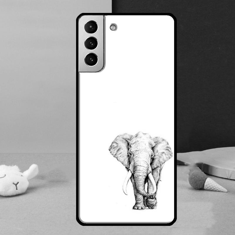 Cute Elephant Phone Case For Samsung Galaxy S25 Ultra S24 Ultra S9 S10 S20 S21 S22 Plus S23 S24 FE Cover