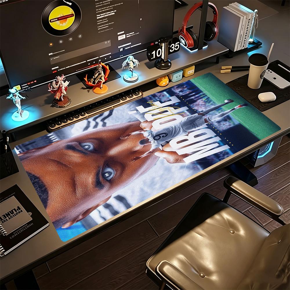 Star Player Kylian Mbappé Gaming Mouse Pad Gamer Mousepad Office Mouse Mats Non-Slip Rubber Base Office and Gaming Desk Decoration