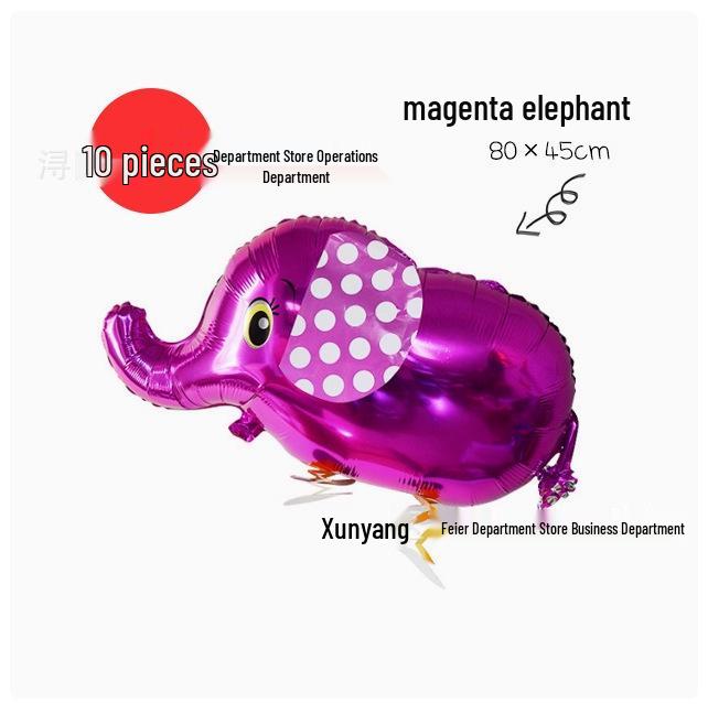 Cartoon Animal-Shaped Walking Pet Balloon for Children's Birthdays