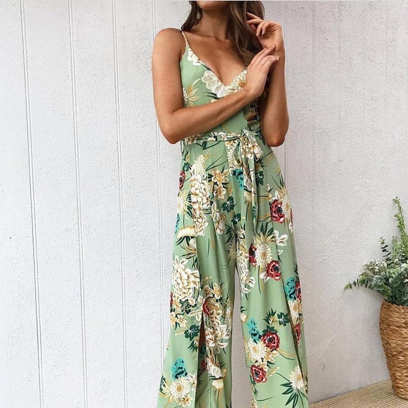 Premium Quality New Women's Floral Playsuit Bodycon Party Jumpsuit And Romper Trousers For Effortless Style