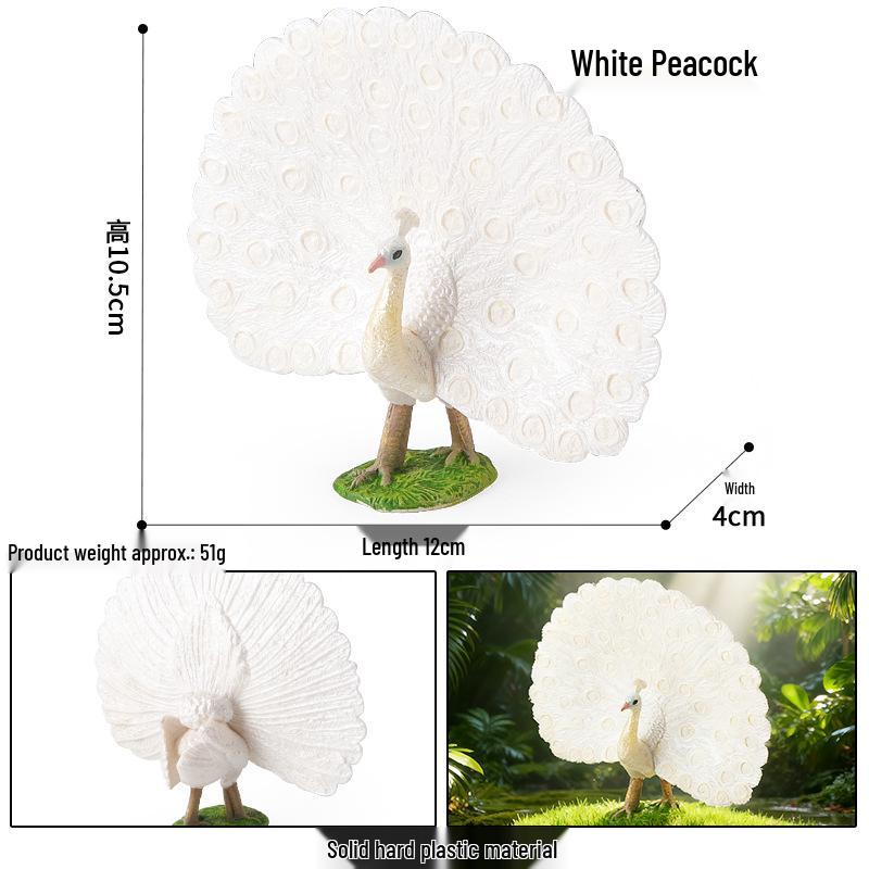 Children's Animal Simulation Toy Set: Eagle, Falcon, Secretary Bird, Owl Figurines