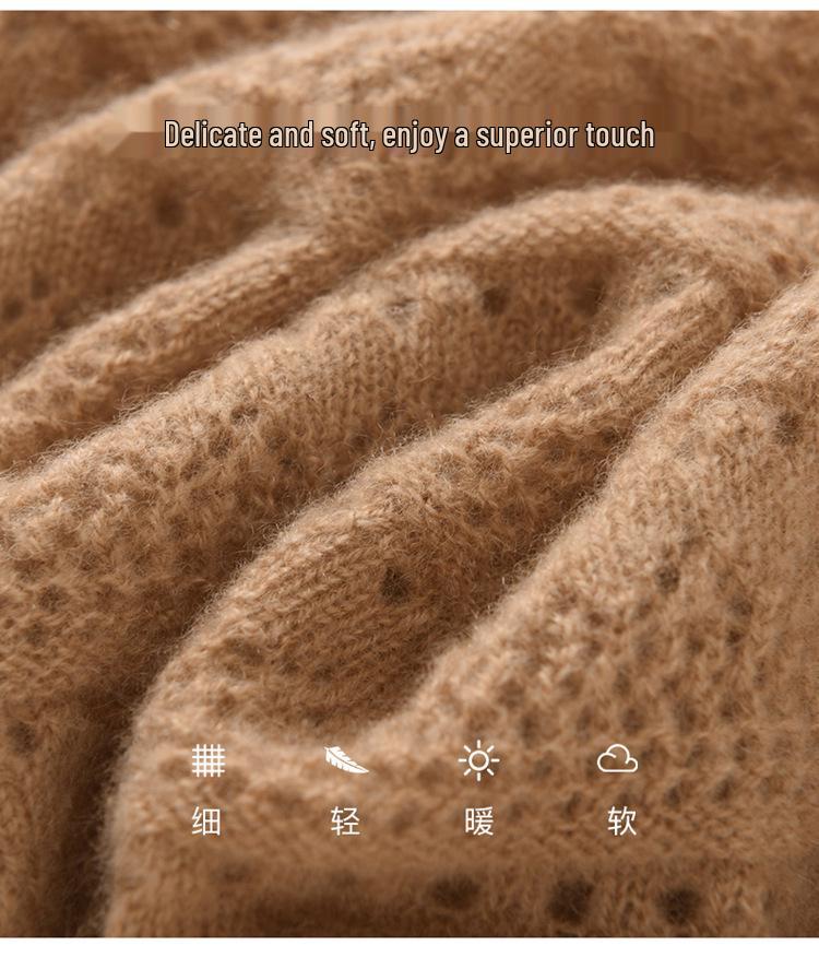 Unisex 100% Cashmere Neck Warmer: Soft, Warm, Versatile, Windproof Knitted Pullover Snood for Cervical Spine Protection