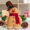 Adorable 2024 Christmas Gingerbread Man Doll Decorative Figure For Festive Holiday Decor
