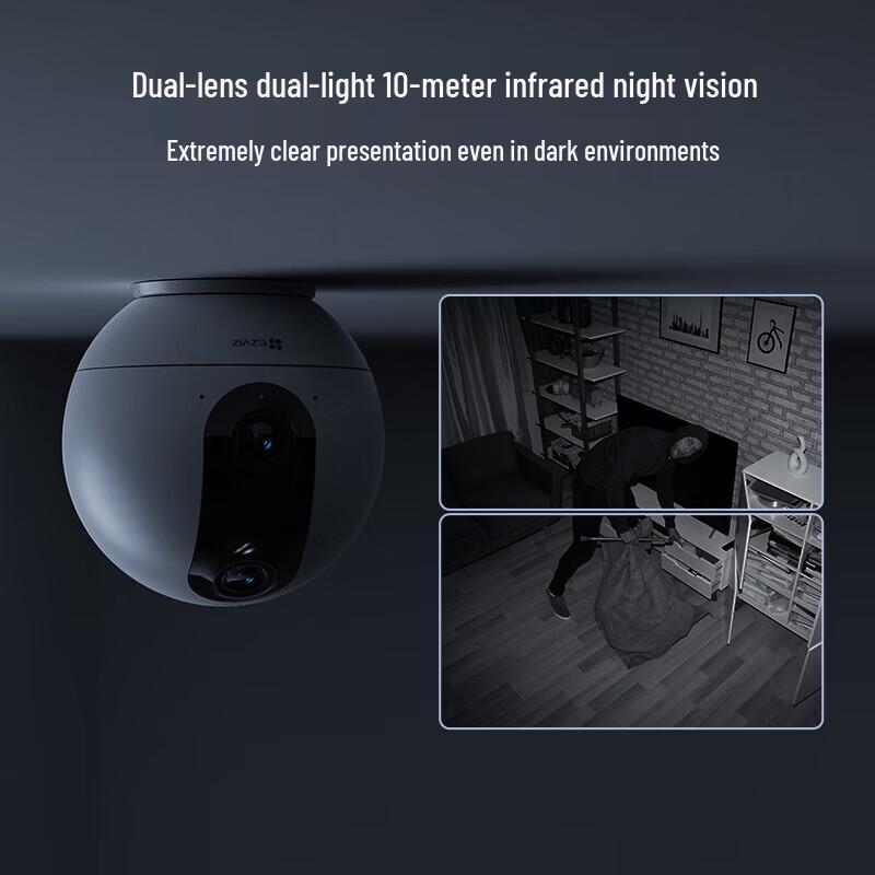 Ezviz C60P Dual 4MP Home Indoor Security Camera with 256GB SD Card (CN Version)