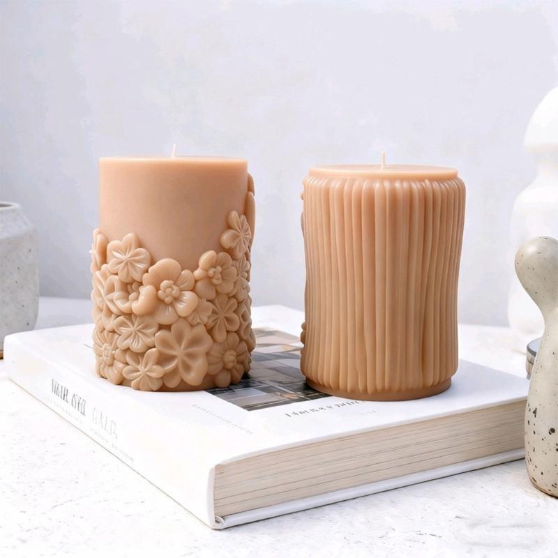 Silicone Cygnus Candle Mold Cylindrical Scented Candle Mould for Handmade Soap Candy Multipurpose Crafts Project