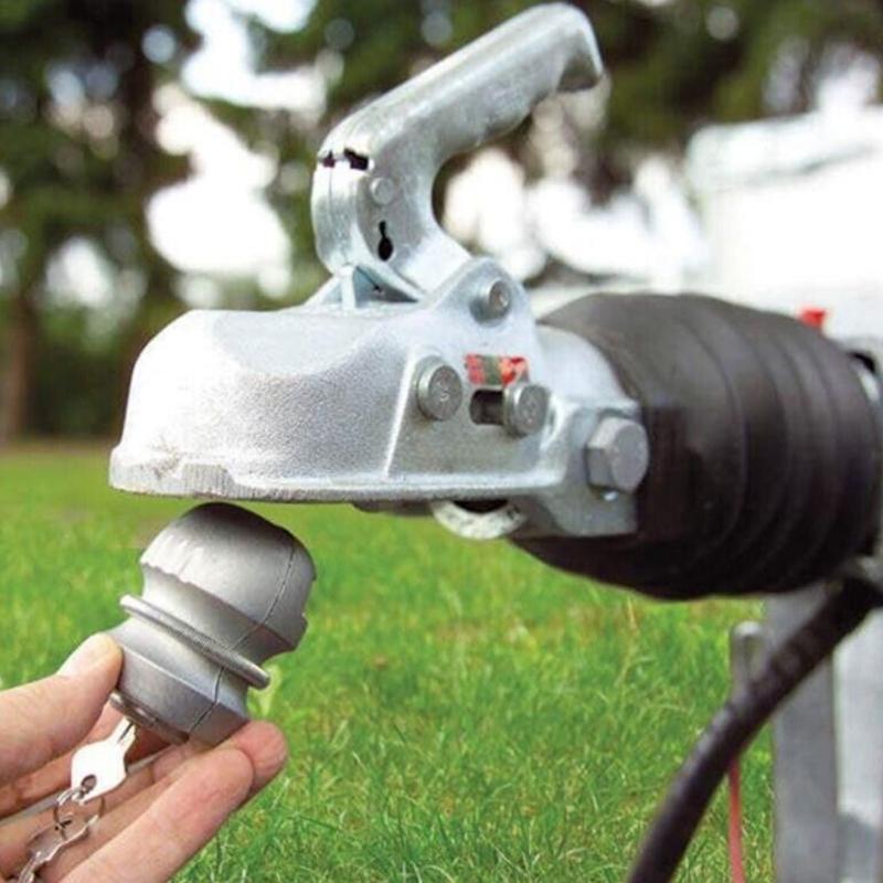 Anti-Theft Security Caravans Trailer Lock with 2 Keys, for Comment Trailer Ball Coupling Security Ball Lock for Caravans