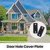 Door Strikes Hole Cover Stainless Steel Door Edges Hole Filler Plate Includes Mounting Accessories Easy To Install