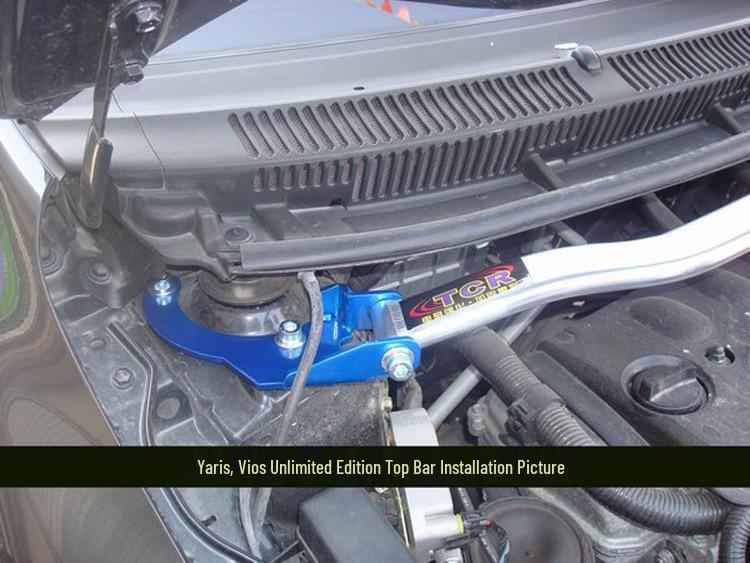 Vios/Yaris New & Old Models Top Balance Bar - Chassis Reinforcement Anti-Roll Bar