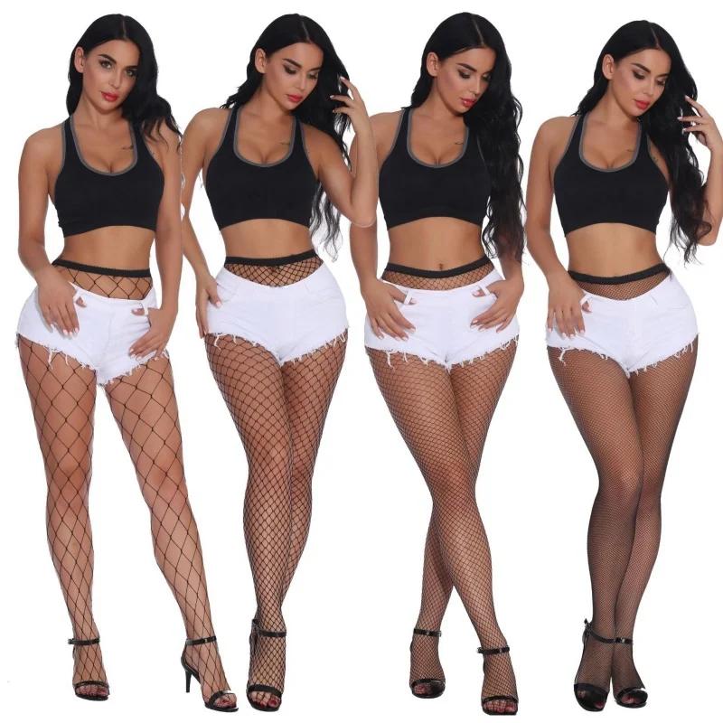3XL Fishnet Stockings Mesh Pantyhose Plus Size White Black Large Over Knee Long Socks Thigh High Tights for Oversized Women 2XXL
